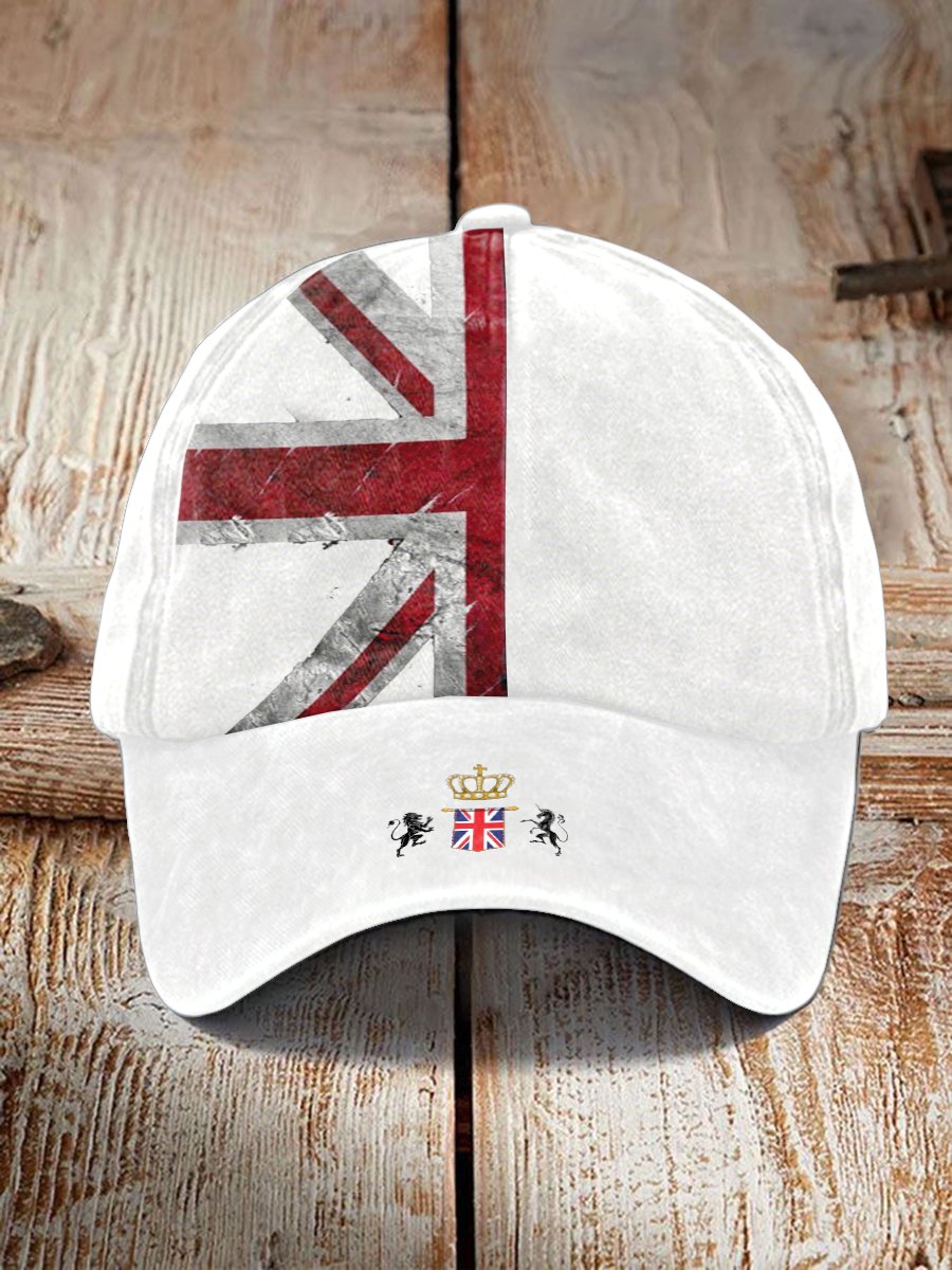 Unisex UK Flag Print Hat trupatriotic