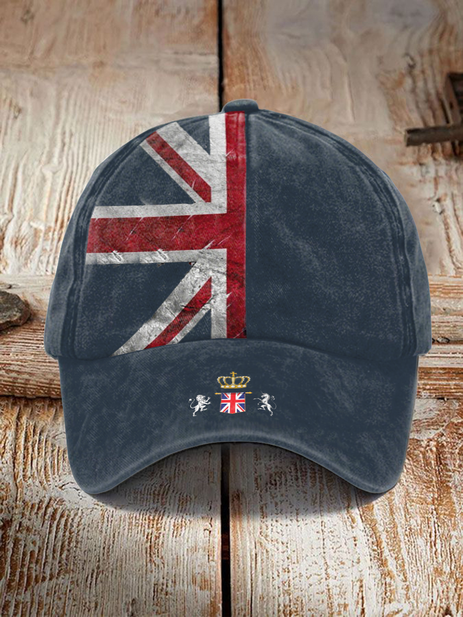 Unisex UK Flag Print Hat trupatriotic