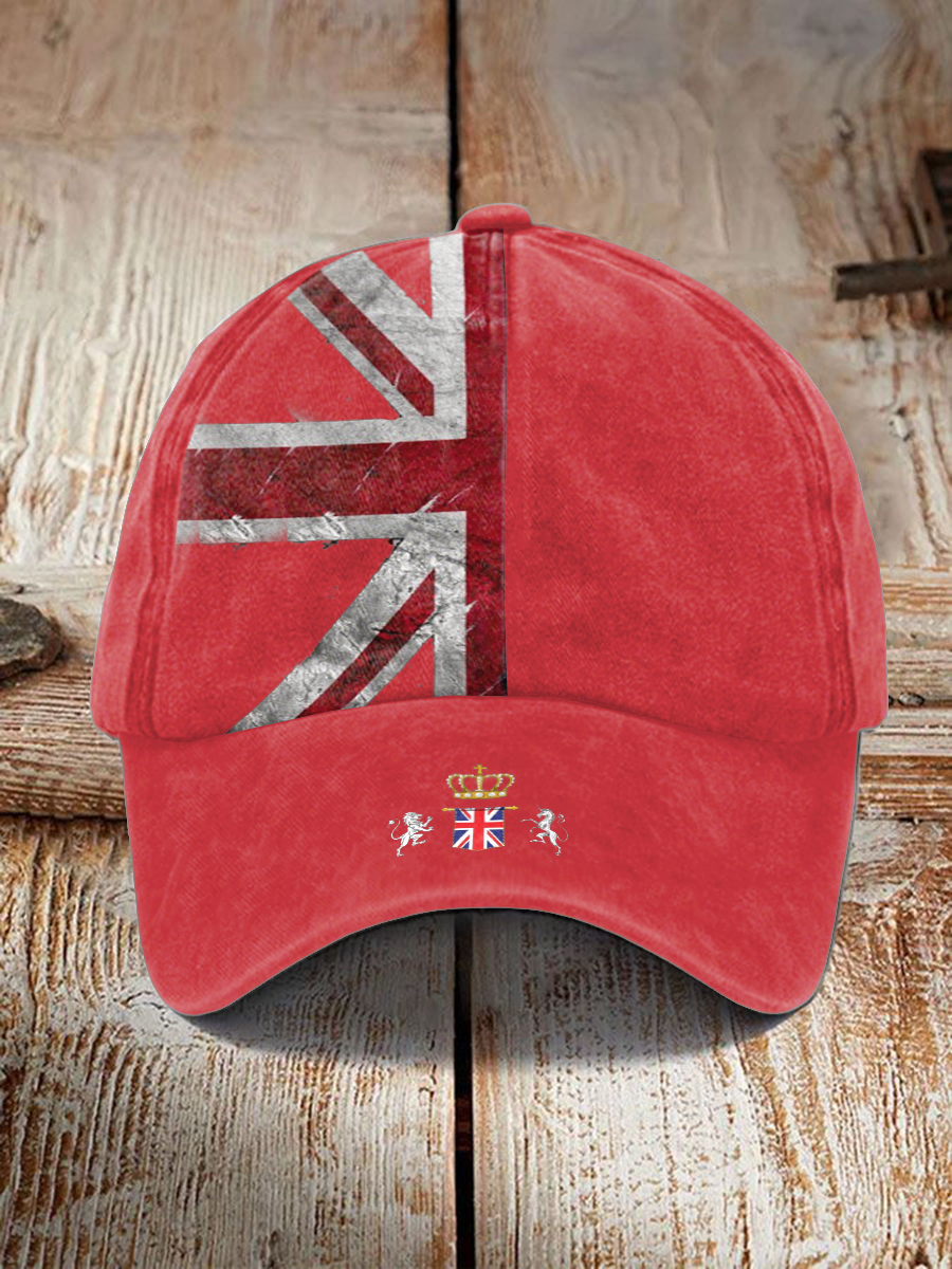 Unisex UK Flag Print Hat trupatriotic