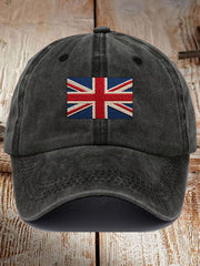 Unisex UK Flag Printed Hat trupatriotic
