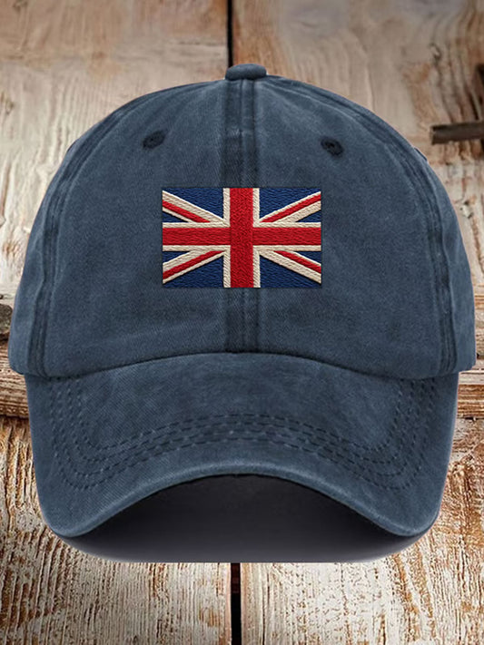 Unisex UK Flag Printed Hat trupatriotic