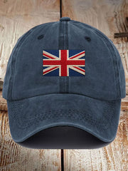 Unisex UK Flag Printed Hat trupatriotic