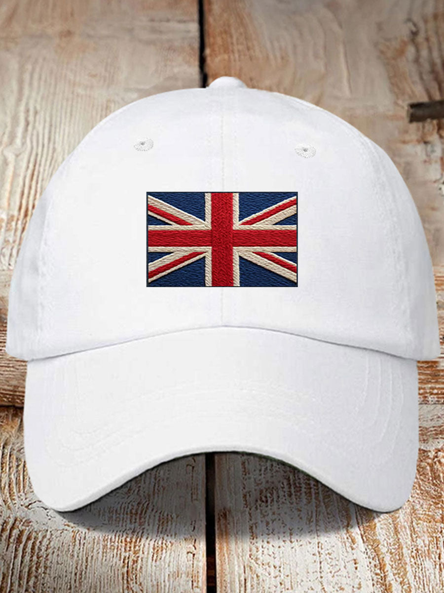 Unisex UK Flag Printed Hat trupatriotic