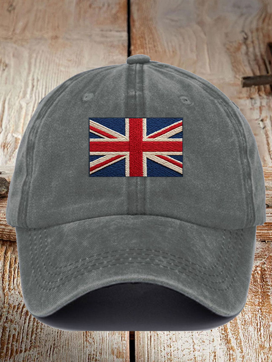 Unisex UK Flag Printed Hat trupatriotic