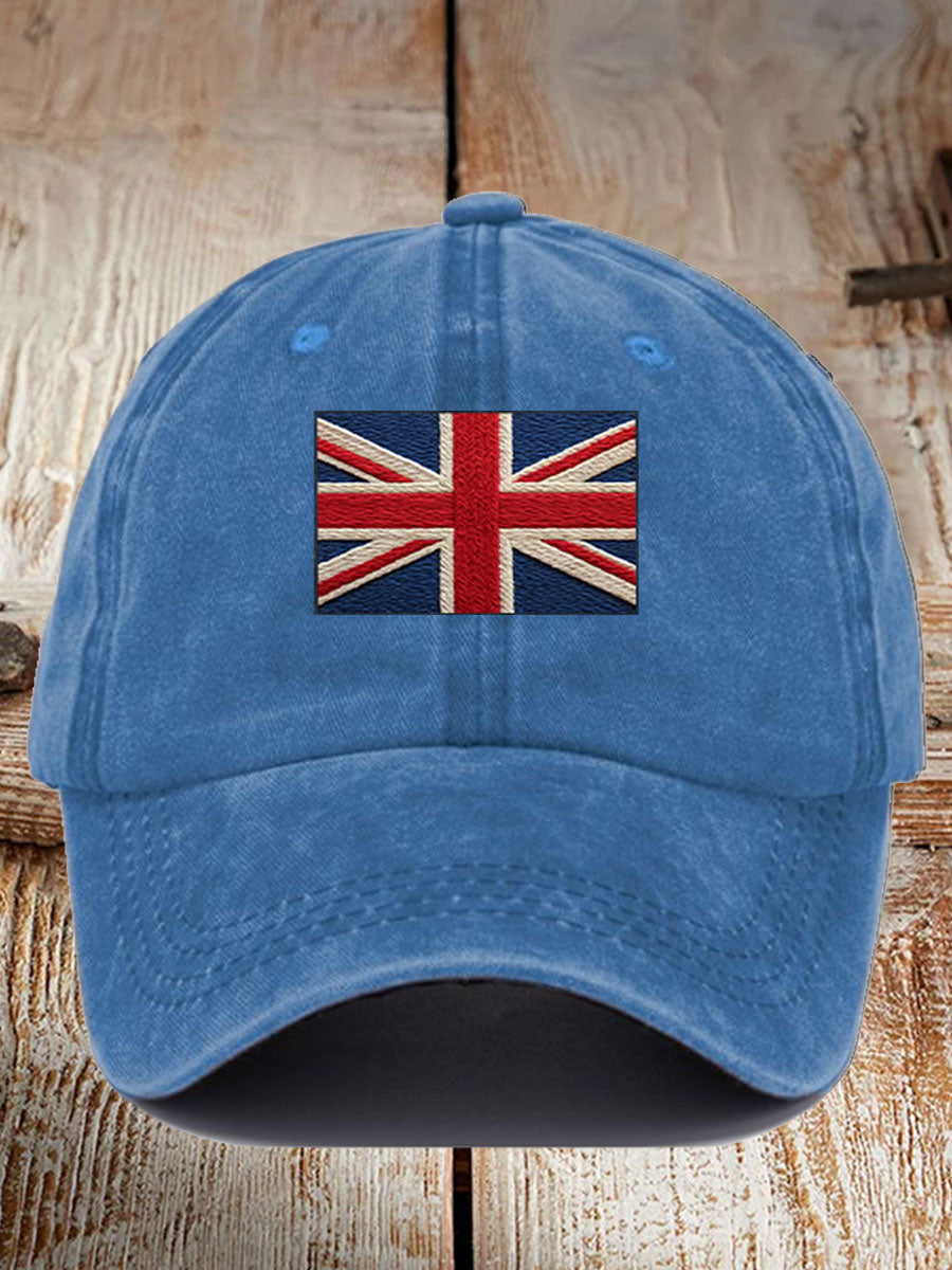 Unisex UK Flag Printed Hat trupatriotic