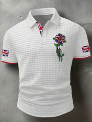 Men's UK Flag Art Printed Casual Tops trupatriotic