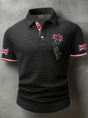Men's UK Flag Art Printed Casual Tops trupatriotic