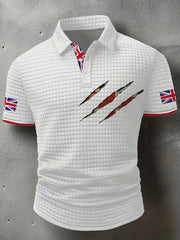 Men's UK Flag Art Printed Casual Tops trupatriotic