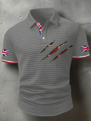 Men's UK Flag Art Printed Casual Tops trupatriotic