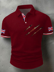 Men's UK Flag Art Printed Casual Tops trupatriotic