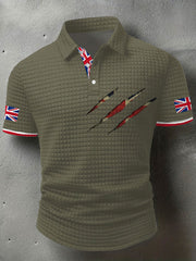 Men's UK Flag Art Printed Casual Tops trupatriotic