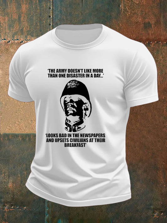Men's  british veteran imitation cotton short-sleeved T-shirt trupatriotic