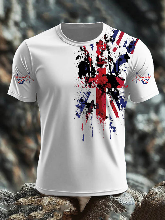 Men's  British short sleeves t-shirt trupatriotic