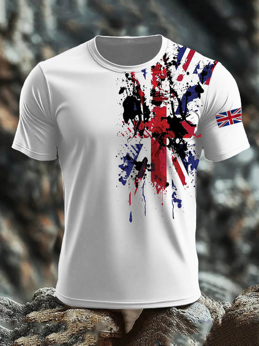 Men's  British short sleeves t-shirt trupatriotic