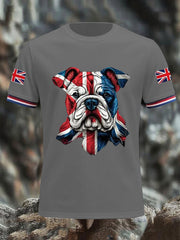Men's Vintage England Flag Casual Printed T-shirt trupatriotic
