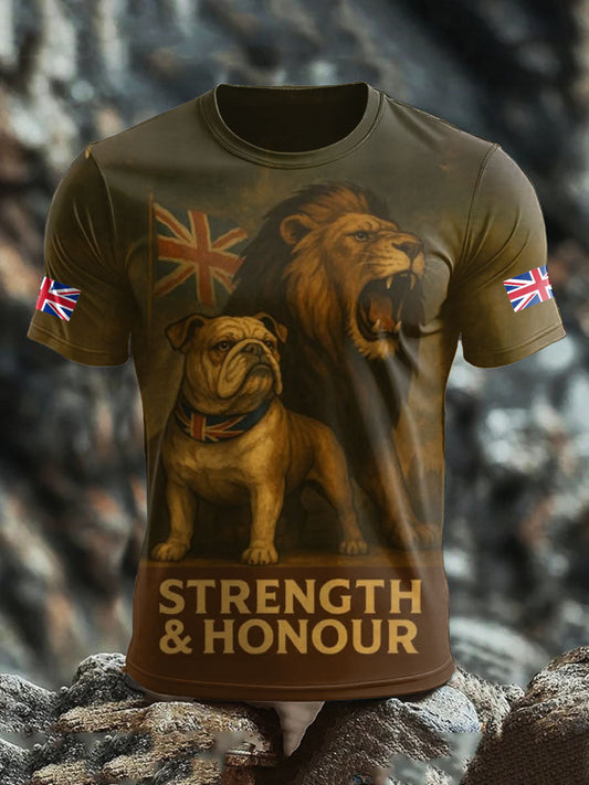 Men's UK Flag Proud Printed T-shirt trupatriotic