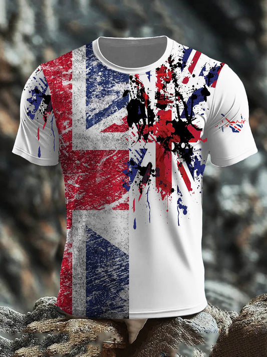Men's  British short sleeves t-shirt trupatriotic