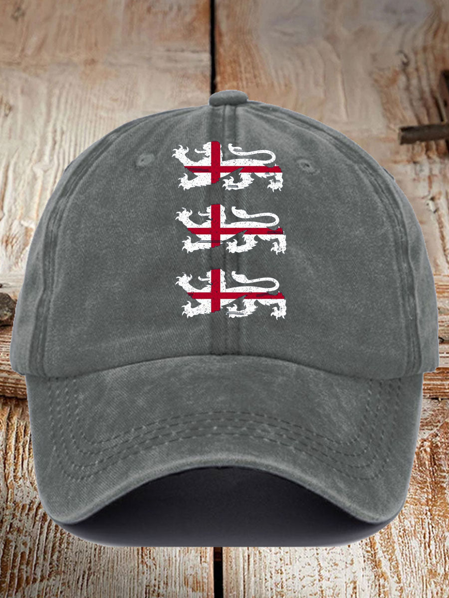 Unisex UK England Football Lover Champion Printed Hat trupatriotic