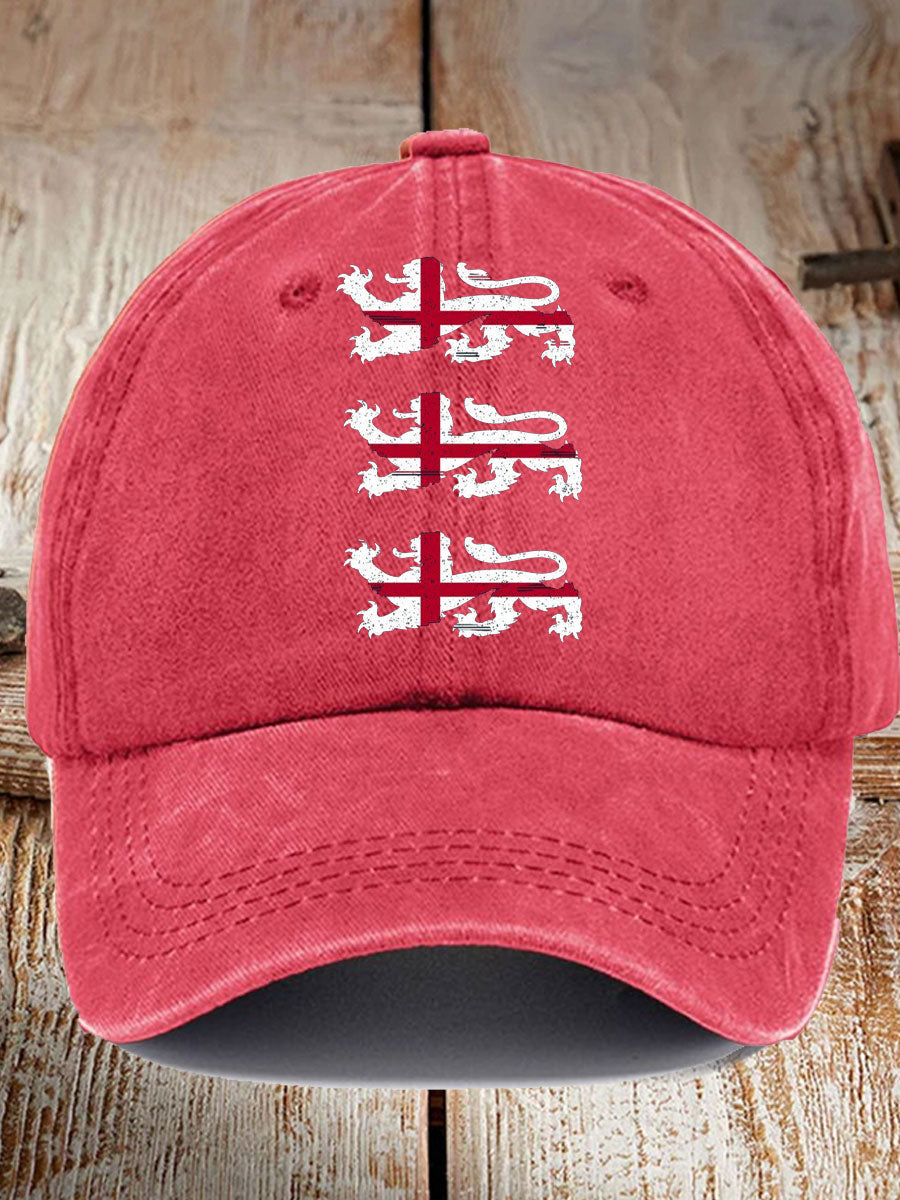 Unisex UK England Football Lover Champion Printed Hat trupatriotic