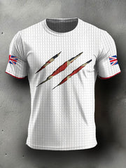 Men's UK Flag Printed Casual Tops trupatriotic