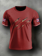 Men's UK Flag Printed Casual Tops trupatriotic