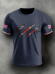 Men's UK Flag Printed Casual Tops trupatriotic