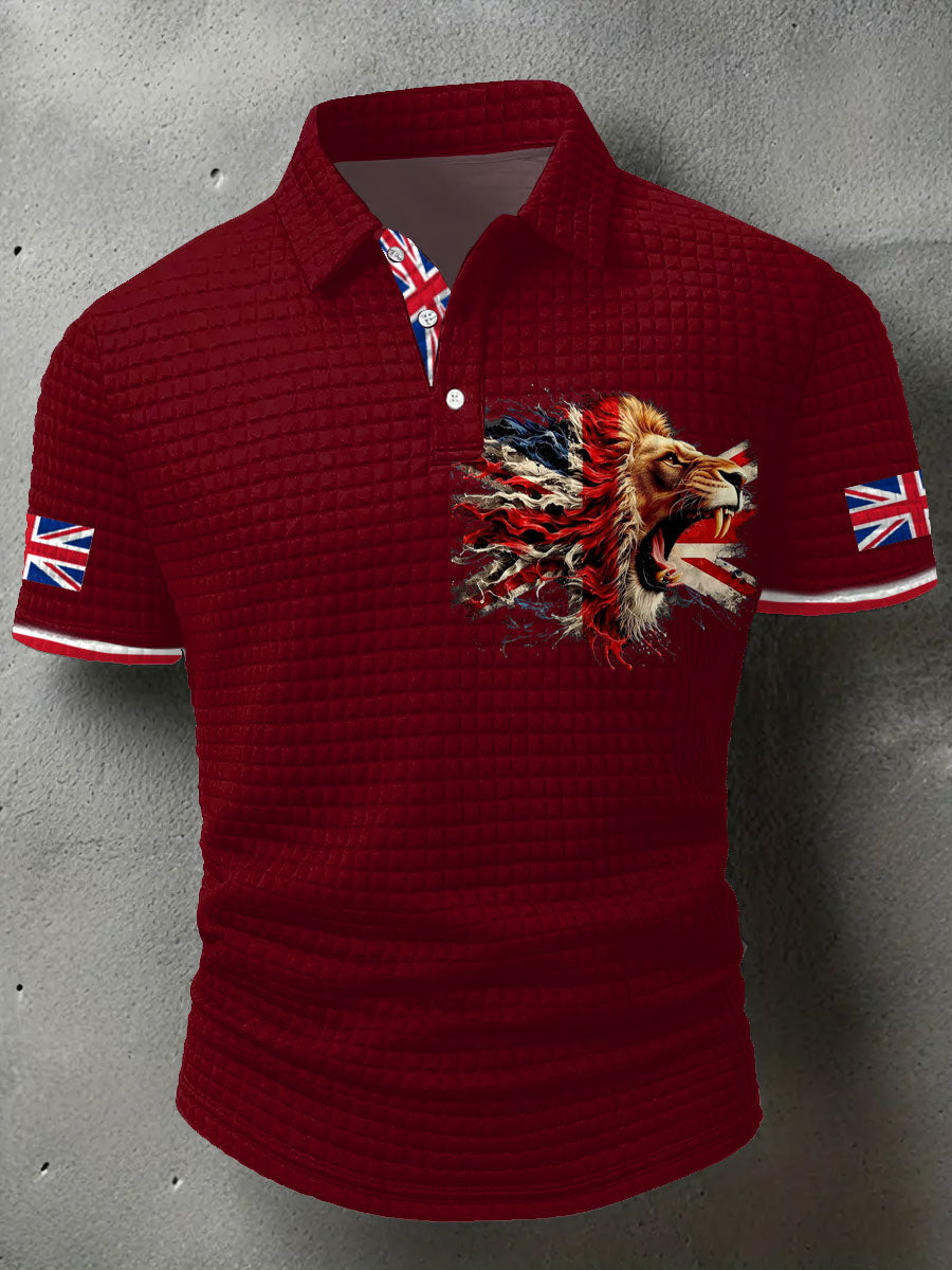 Men's UK Flag Printed Casual Tops trupatriotic