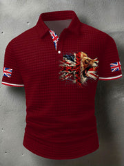 Men's UK Flag Printed Casual Tops trupatriotic
