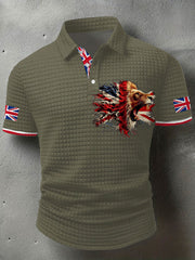 Men's UK Flag Printed Casual Tops trupatriotic