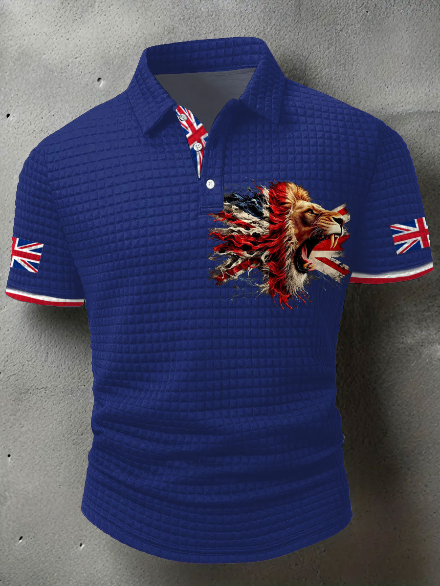 Men's UK Flag Printed Casual Tops trupatriotic