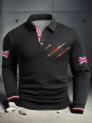 Men's UK Flag Printed Casual Tops trupatriotic
