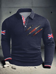Men's UK Flag Printed Casual Tops trupatriotic