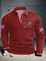 Men's UK Flag Printed Casual Tops trupatriotic
