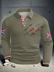 Men's UK Flag Printed Casual Tops trupatriotic