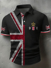 Men's UK Flag Printed Casual Tops trupatriotic