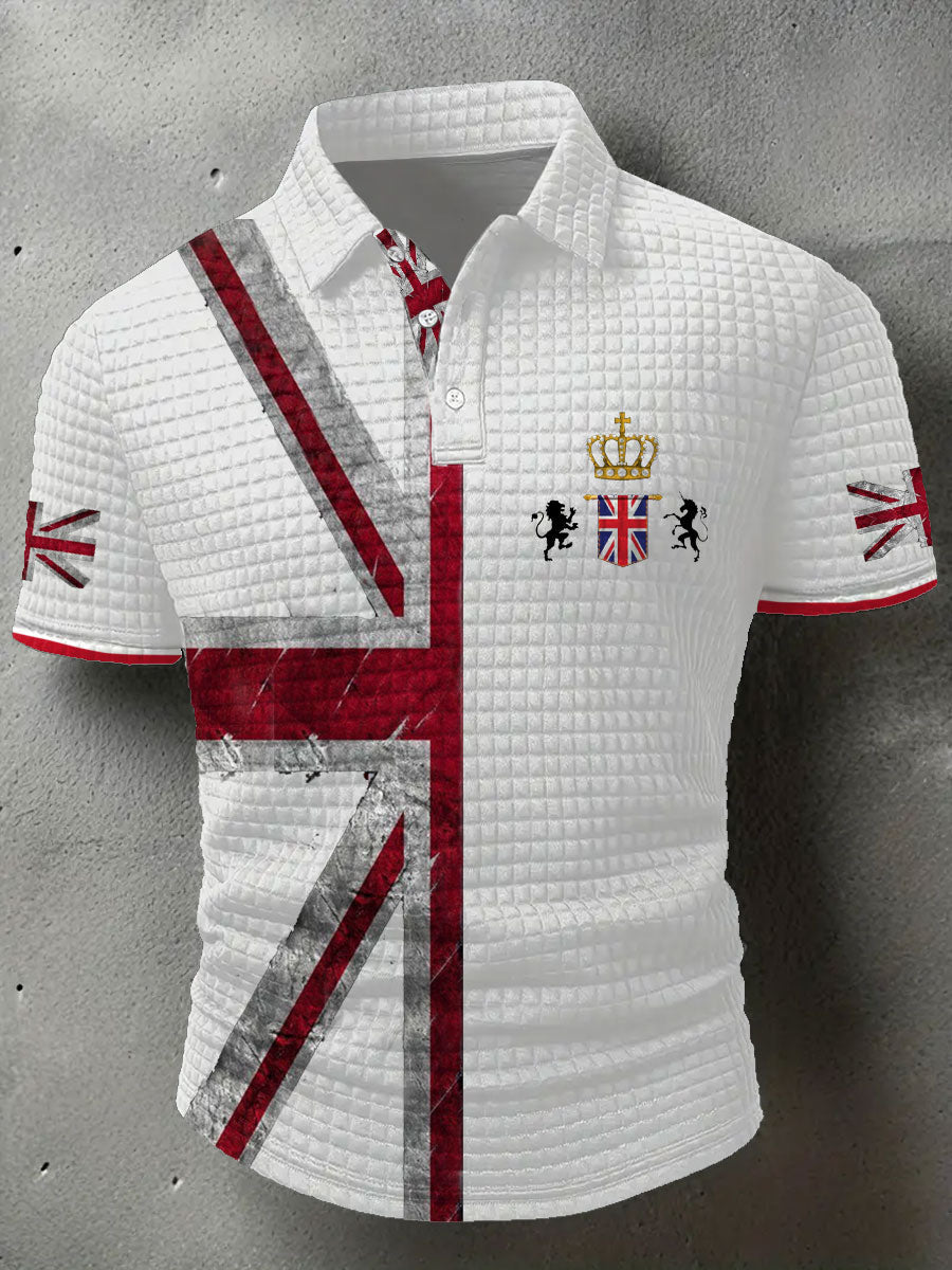 Men's UK Flag Printed Casual Tops trupatriotic