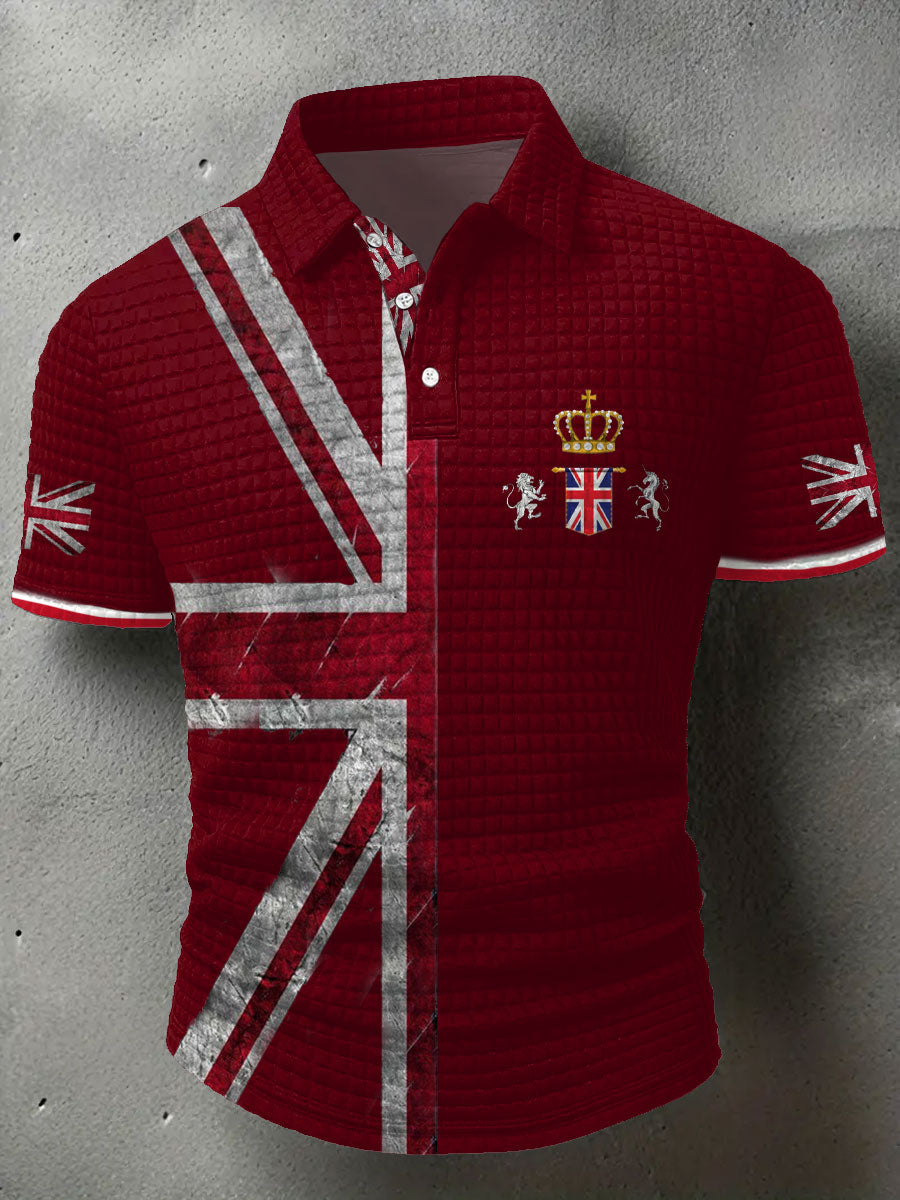 Men's UK Flag Printed Casual Tops trupatriotic