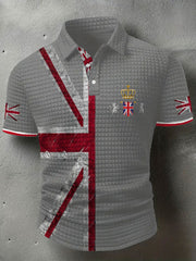 Men's UK Flag Printed Casual Tops trupatriotic