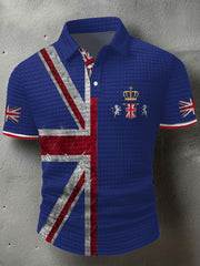 Men's UK Flag Printed Casual Tops trupatriotic