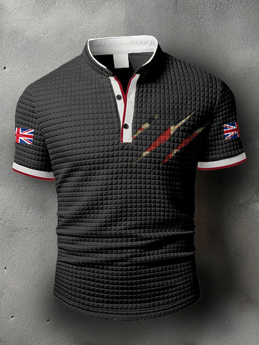 Men's UK Flag Printed Casual Tops trupatriotic
