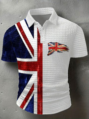 Men's UK Flag Printed Casual Tops trupatriotic