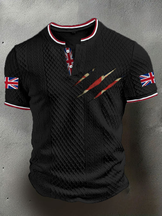 Men's UK Flag Casual Tops trupatriotic