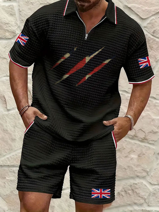 Men's UK Flag Printed Sets trupatriotic