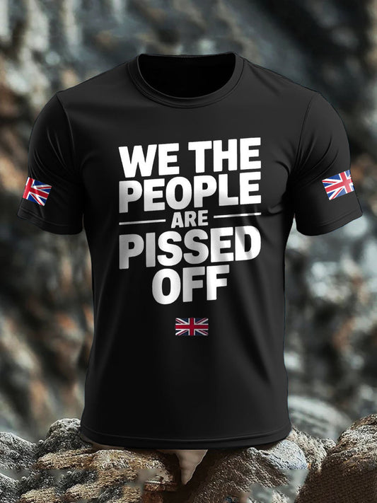 Men's UK Flag Patriotism Printed T-shirt trupatriotic