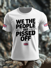 Men's UK Flag Patriotism Printed T-shirt trupatriotic