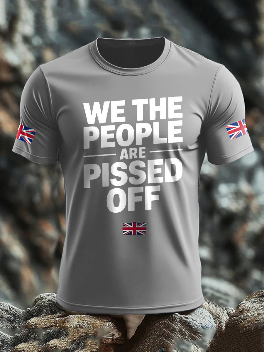 Men's UK Flag Patriotism Printed T-shirt trupatriotic