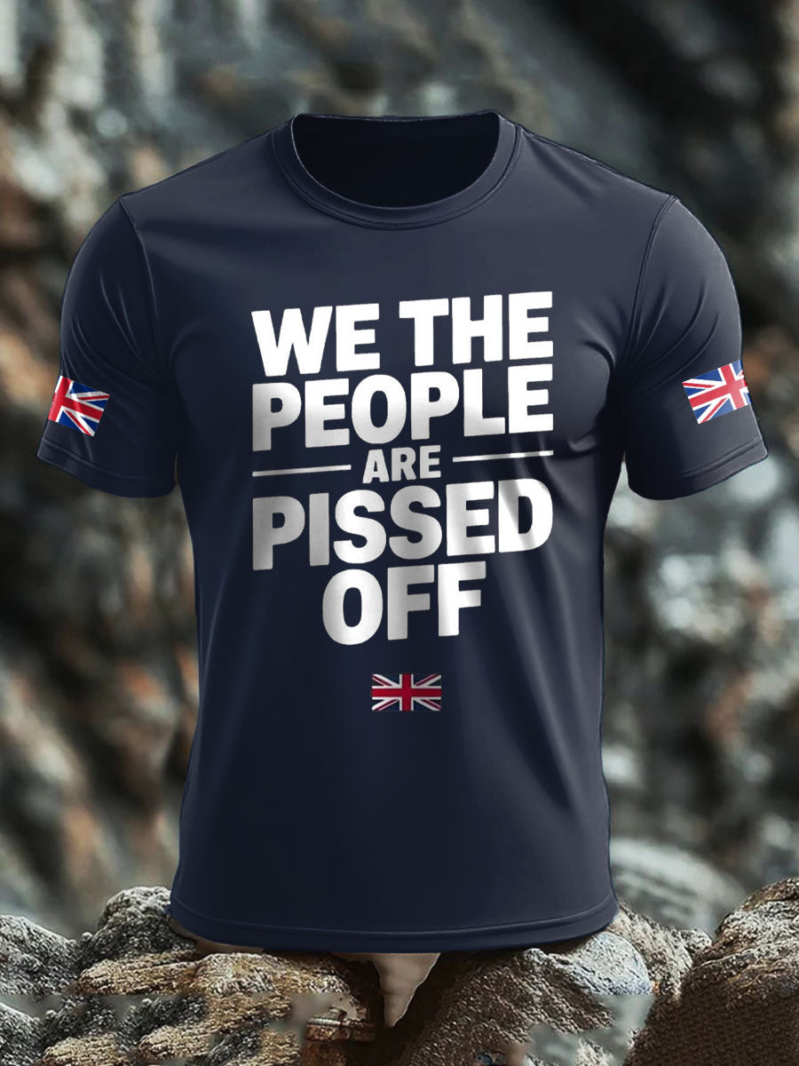 Men's UK Flag Patriotism Printed T-shirt trupatriotic