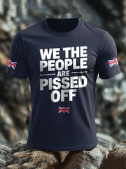 Men's UK Flag Patriotism Printed T-shirt trupatriotic