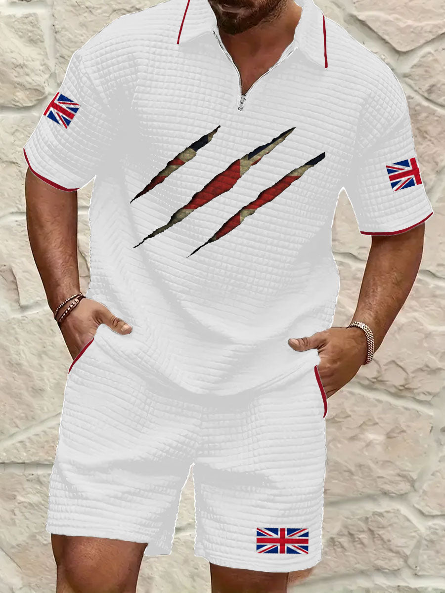 Men's UK Flag Printed Sets trupatriotic