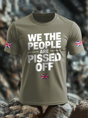 Men's UK Flag Patriotism Printed T-shirt trupatriotic